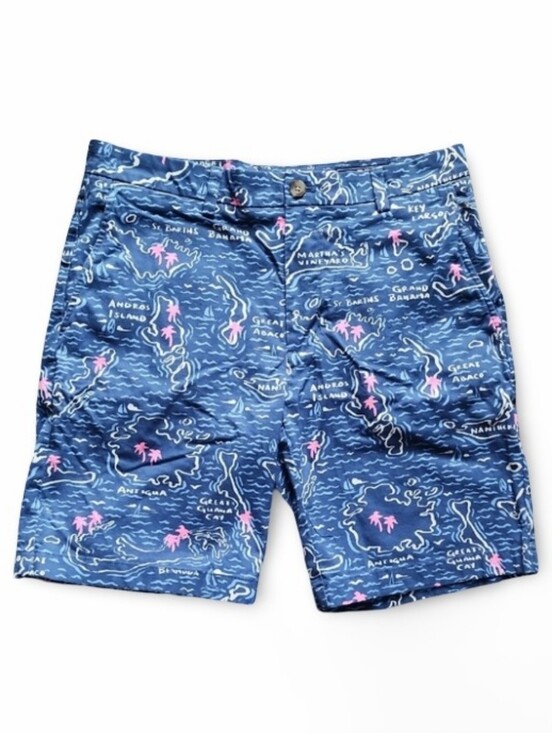 Vineyard Vines Other - Vineyard Vines Island Map Print Chino Shorts Men's Size‎ 32 Preppy Coastal